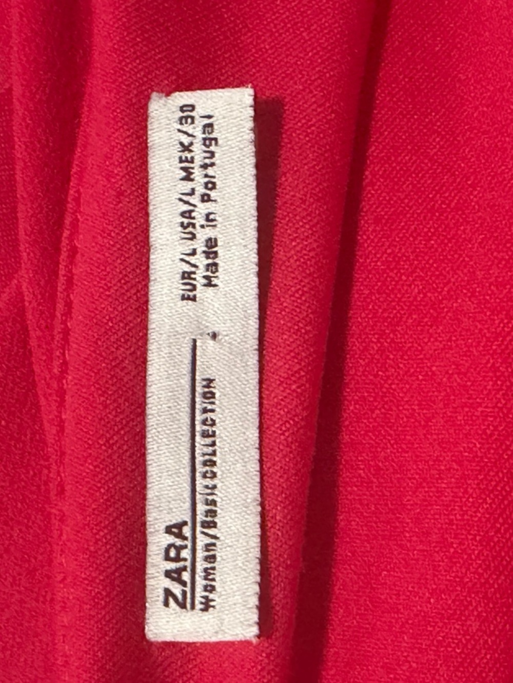 ZARA Fuchsia Large One Shoulder Ruffle Dress Bright Pink Asymmetrical - Picture 4 of 8